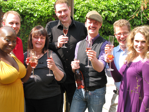 The cast of The Party's Just Beginning. Right-click to download high-res version.